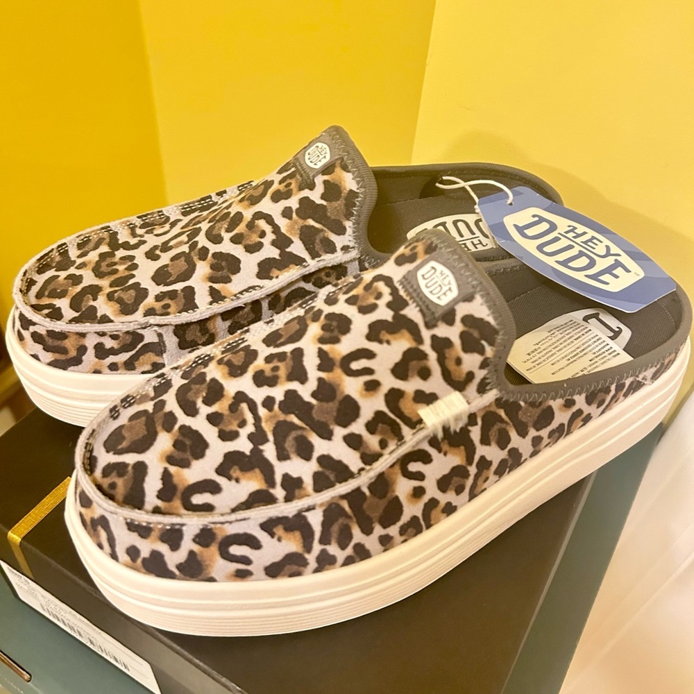 Hey Dude Animal Print Casual Slip-Ons